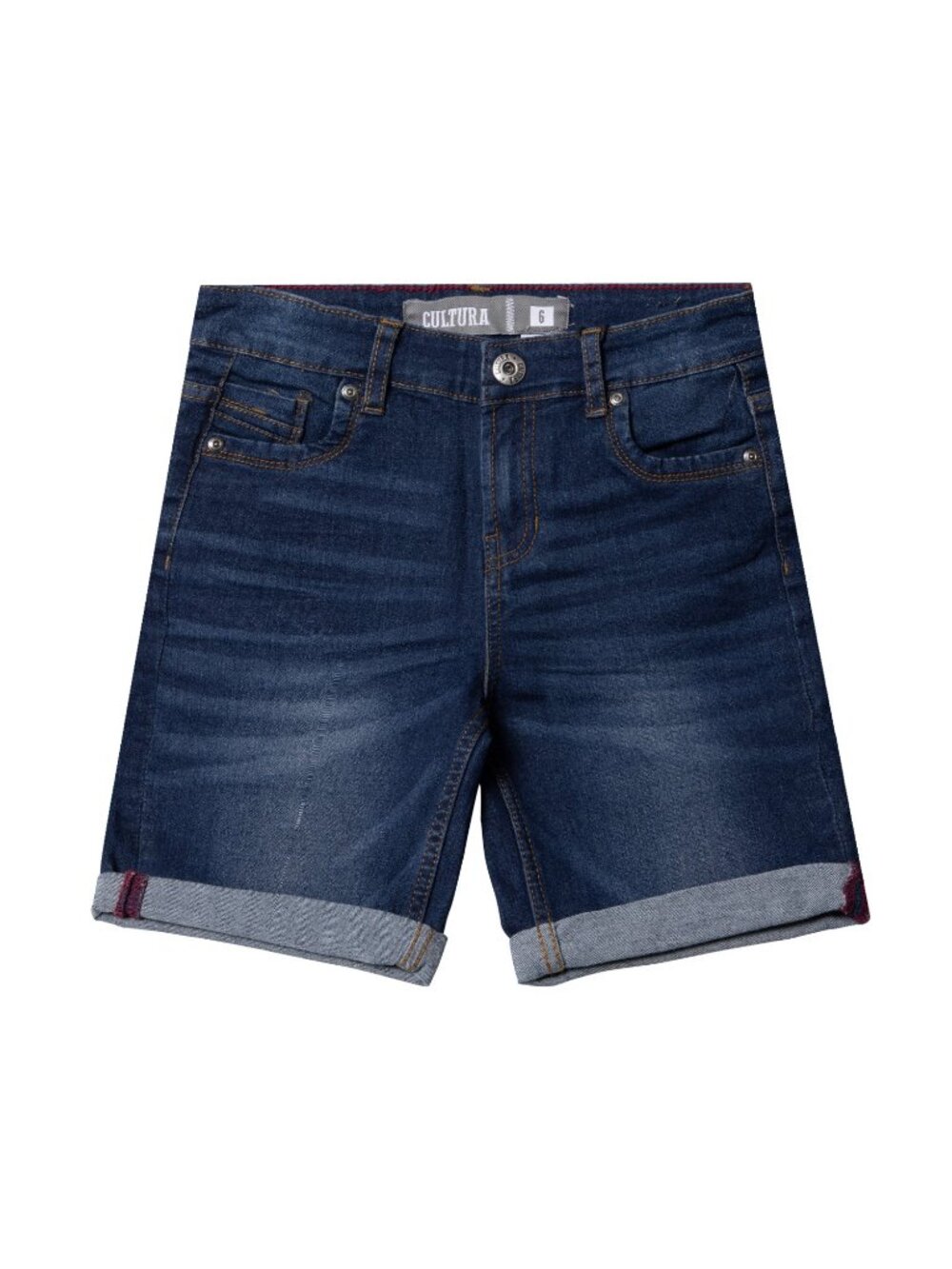 CULTURA Men's Roll-Up Denim Shorts